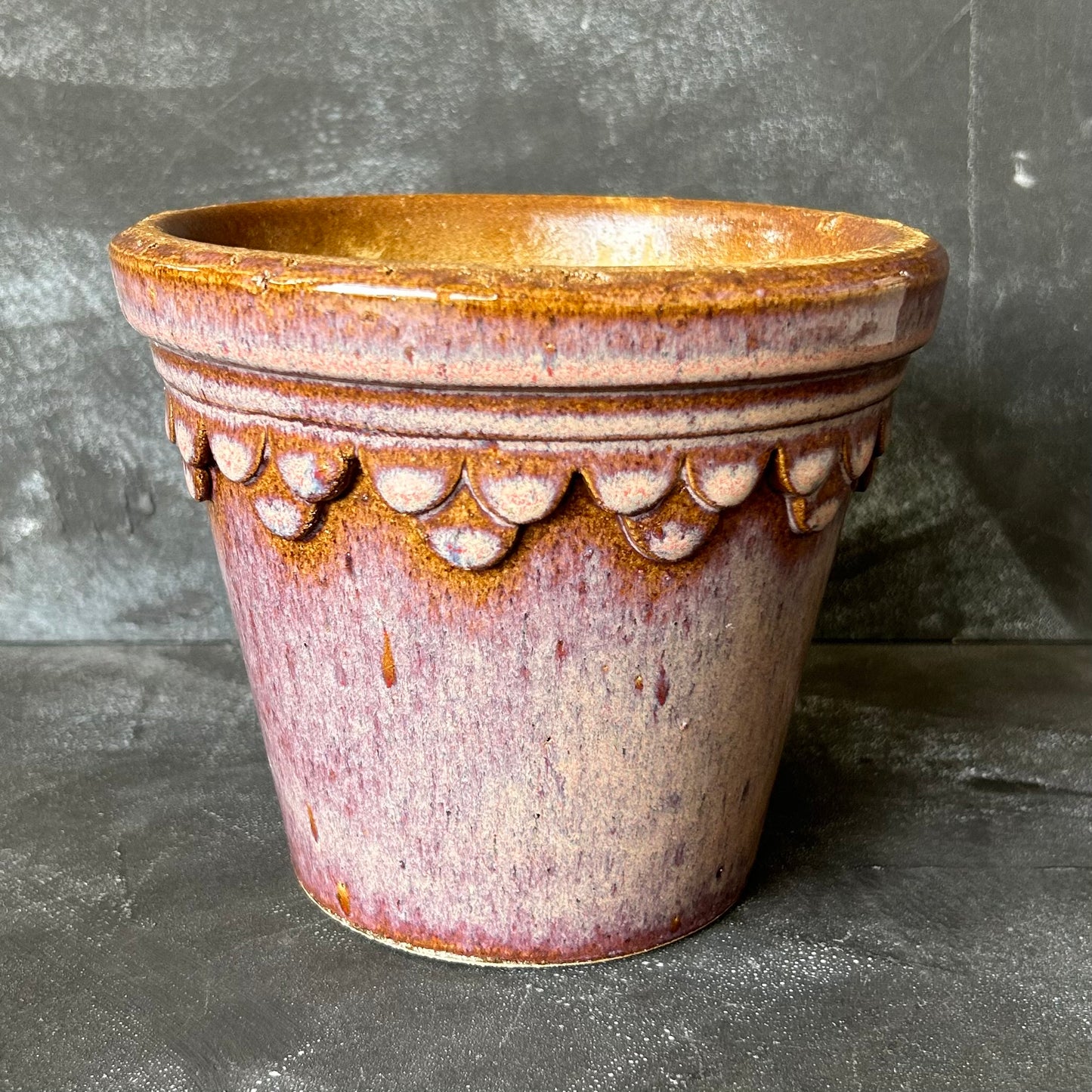 Glazed Castle Pot by Nipots 16cm