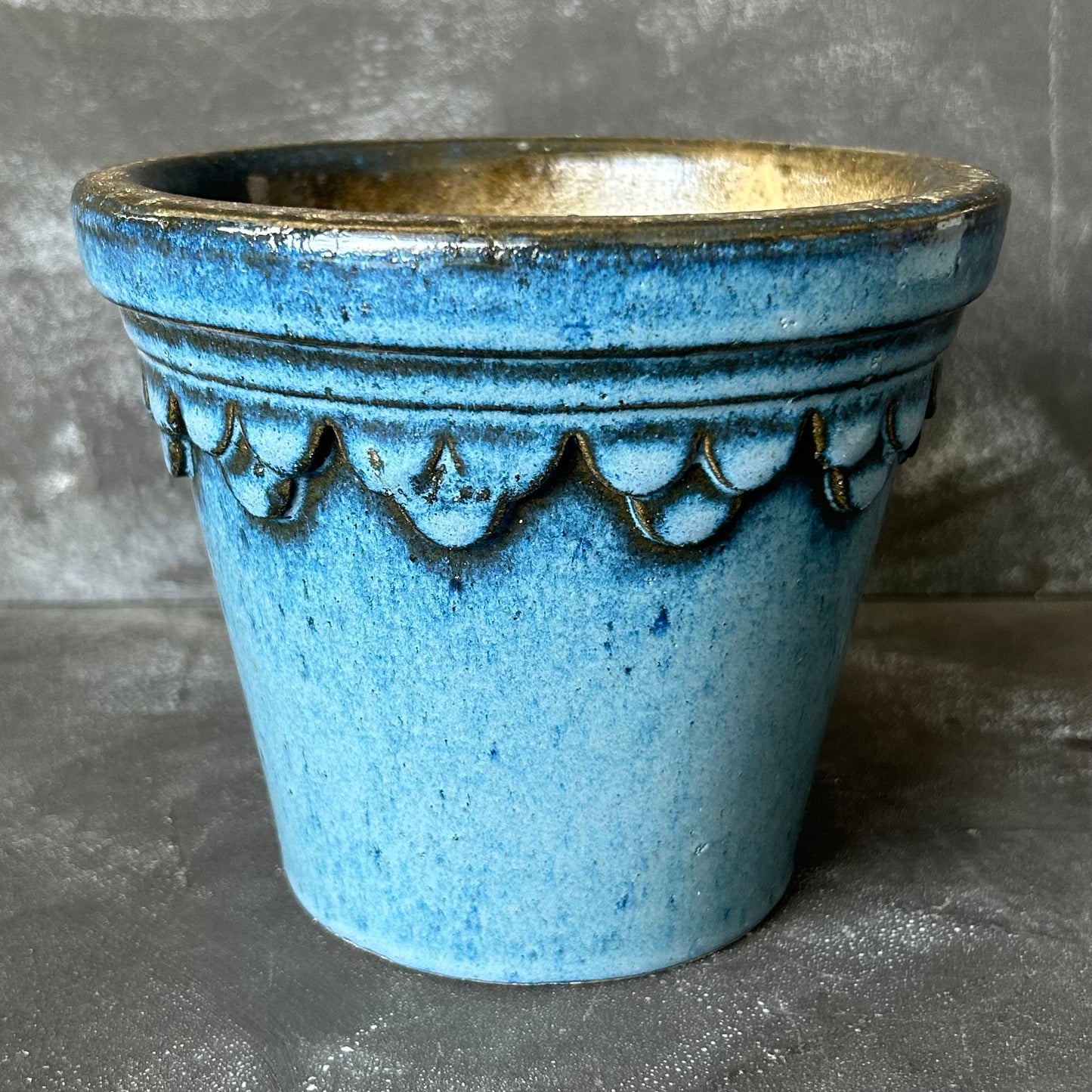 Glazed Castle Pot by Nipots 16cm