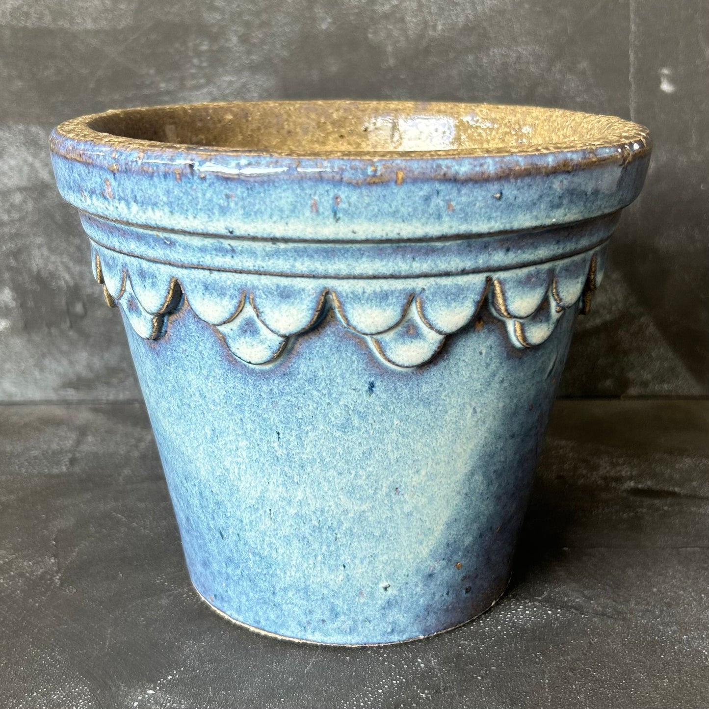 Glazed Castle Pot by Nipots 16cm