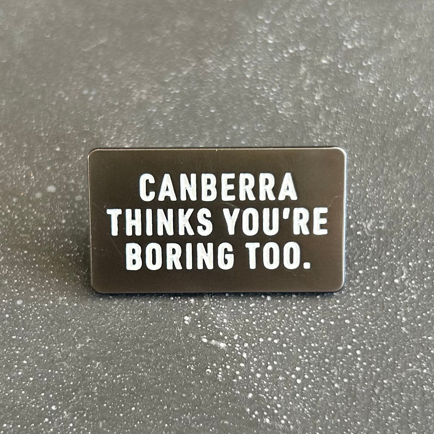 Canberra Thinks Enamel Pin