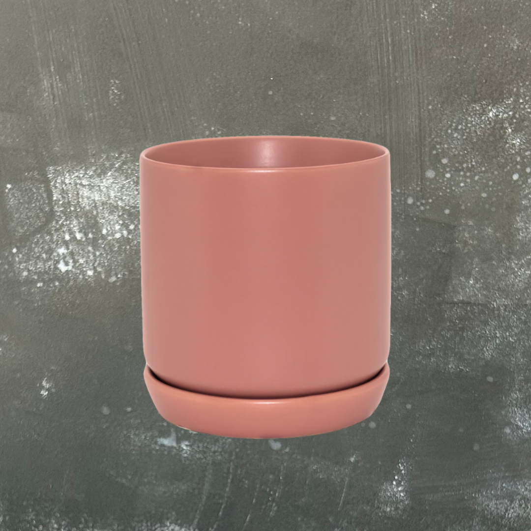 Oslo Plant Pot with Saucer - Small