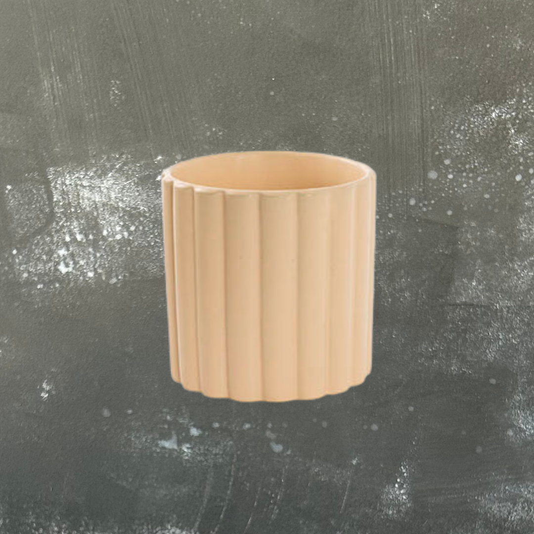Scalloped Cover Pot 10cm