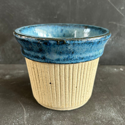 Semi-Glazed Burnt Cream Pot by Nipots 13cm