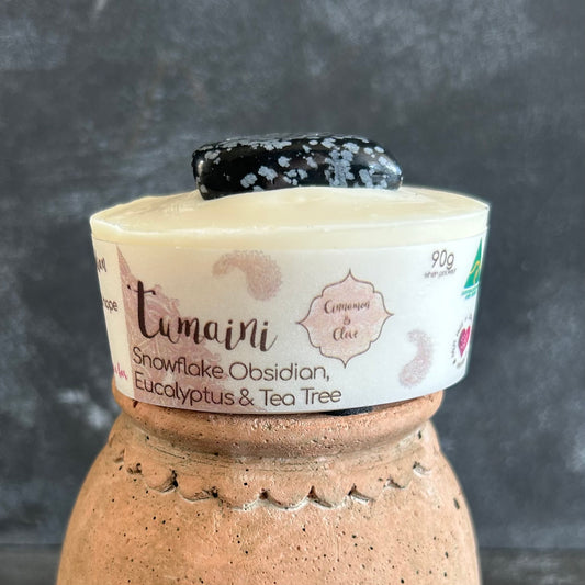 Tumaini Soap with Obsidian by Cinnamon & Clove