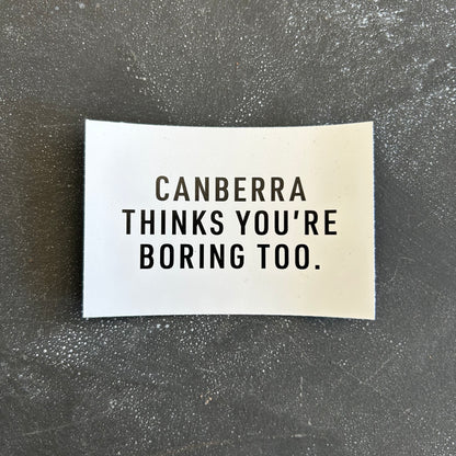 Canberra Thinks Stickers