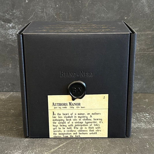 Authors Manor Candle by Blanc + Nero