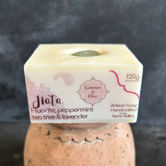 Hata Soap with Fluorite by Cinnamon & Clove