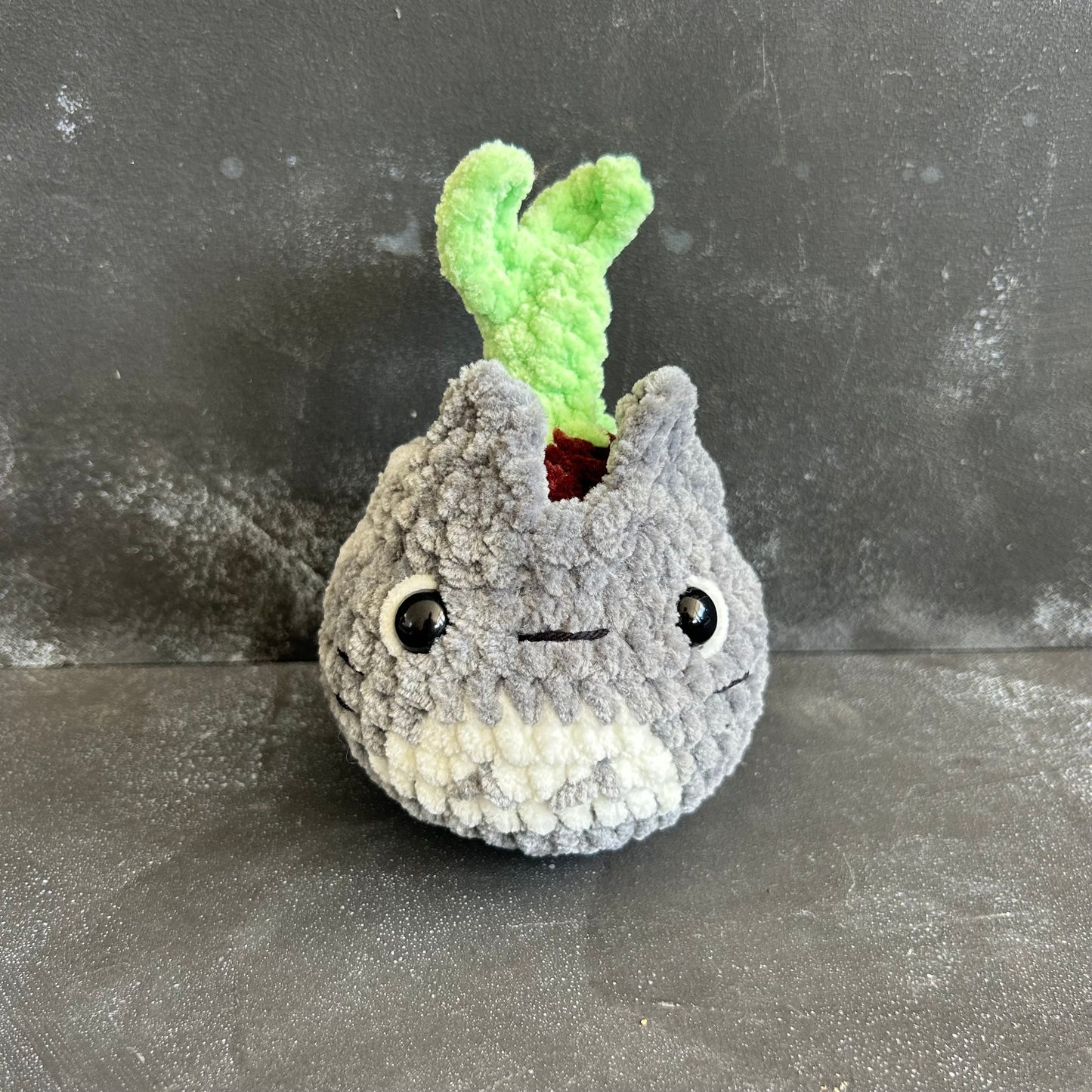 Totoro Sprout by @thegirlwhoknots