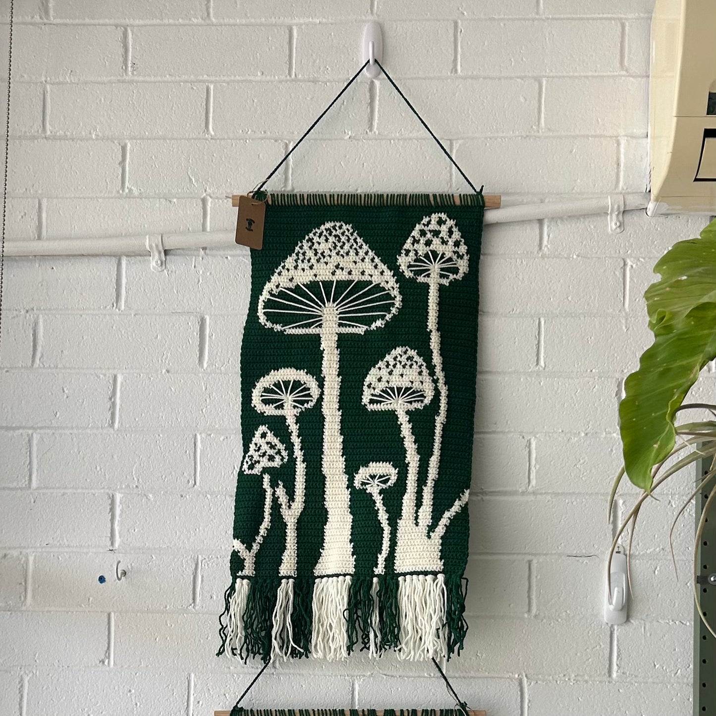Mushroom Crochet Hanger