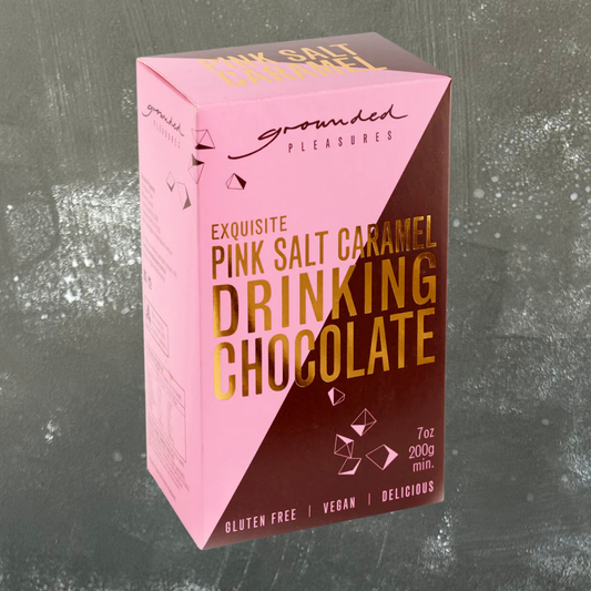 Pink Salt Caramel Drinking Chocolate by Grounded Pleasures