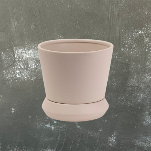 Hamburg Plant Pot with Saucer - Small
