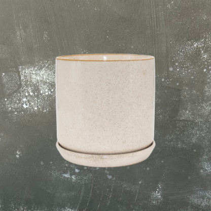 Oslo Plant Pot with Saucer - Medium