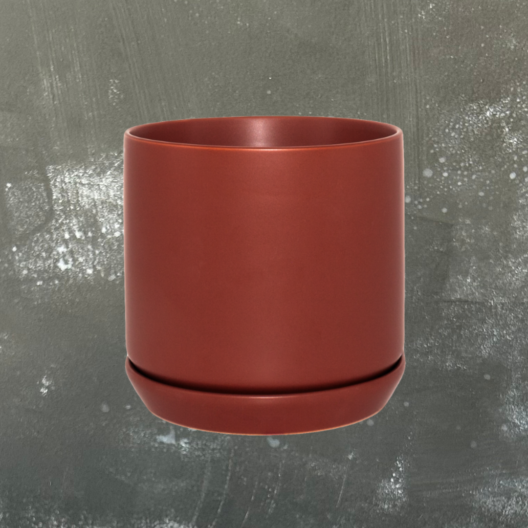 Oslo Plant Pot with Saucer - Medium