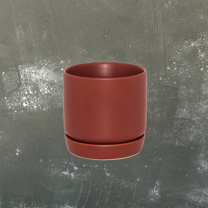 Oslo Plant Pot with Saucer - Mini