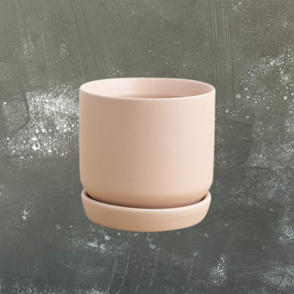 Oslo Plant Pot with Saucer - Mini