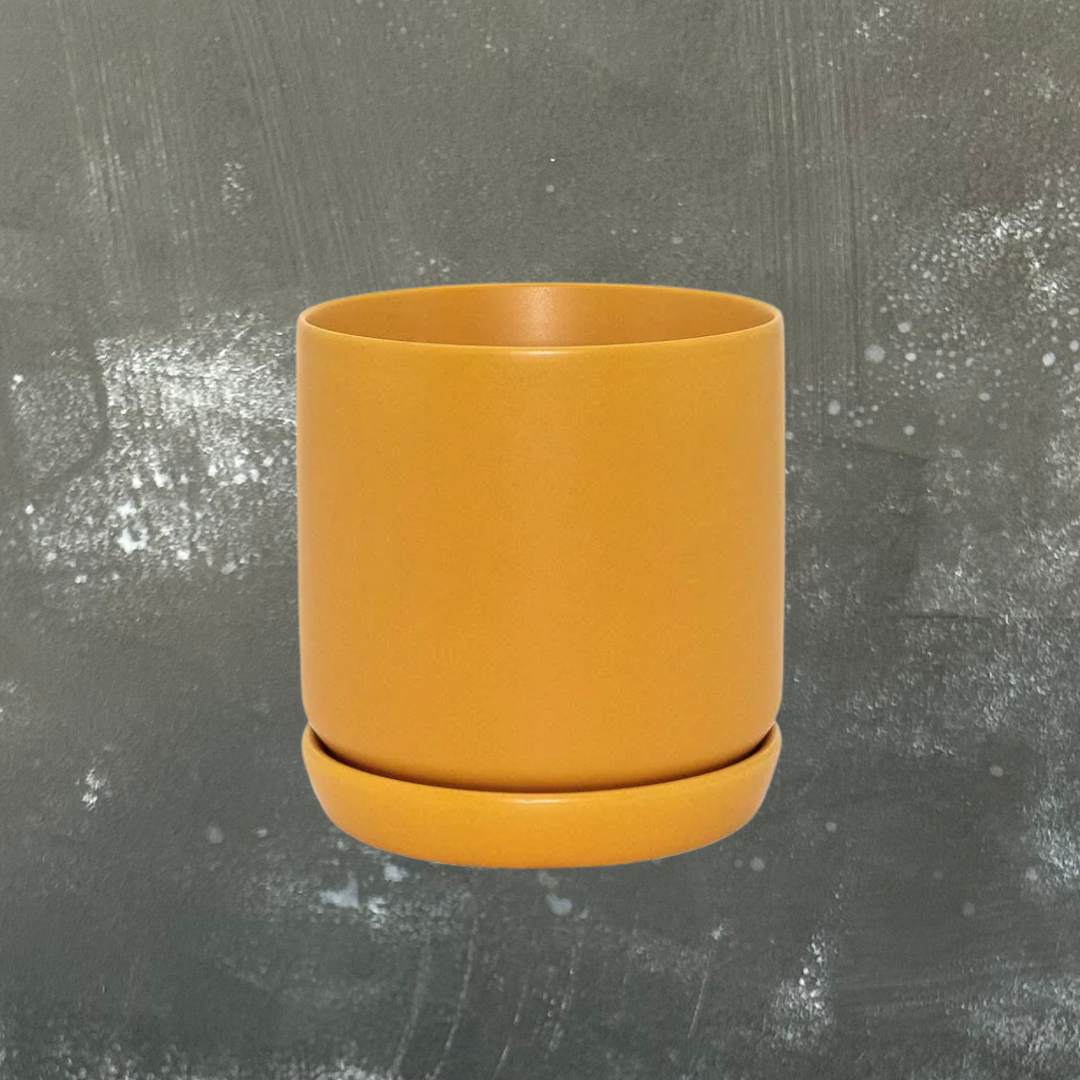 Oslo Plant Pot with Saucer - Small