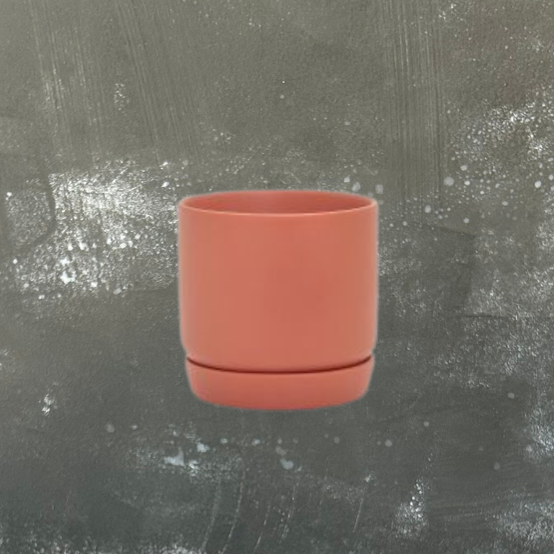 Oslo Plant Pot with Saucer - Mini
