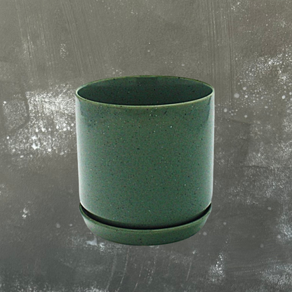 Oslo Plant Pot with Saucer - Small