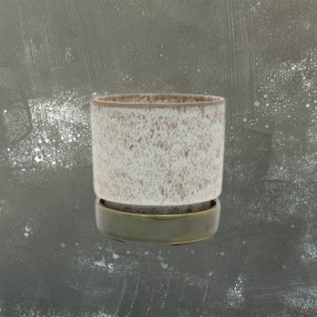Pollock Plant Pot with Saucer - Small