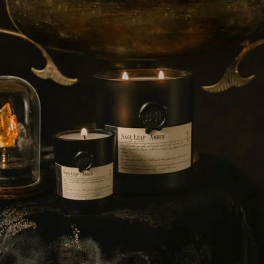 Sage Leaf & Amber Candle by Blanc + Nero
