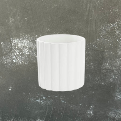 Scalloped Cover Pot 10cm