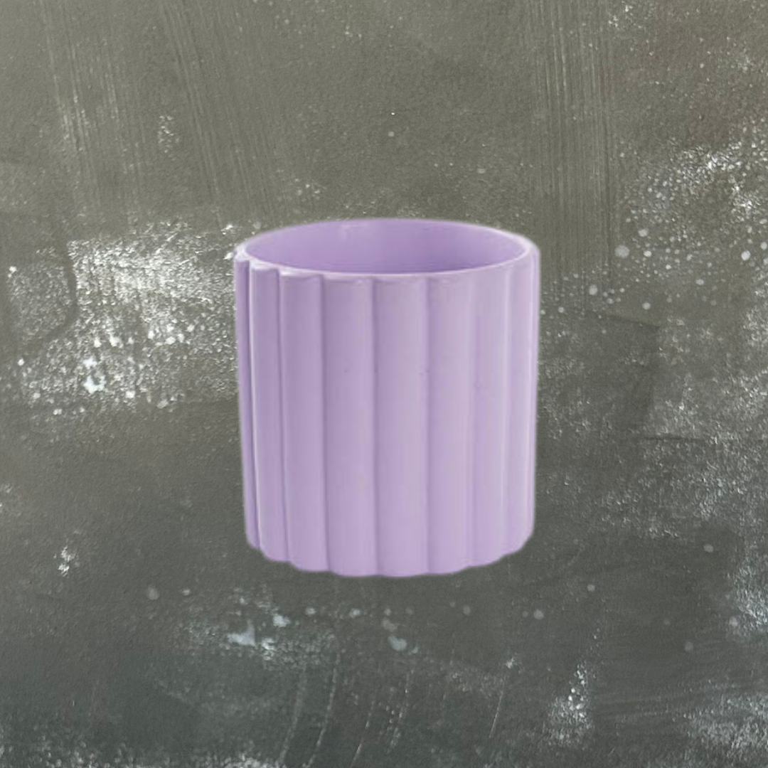 Scalloped Cover Pot 10cm