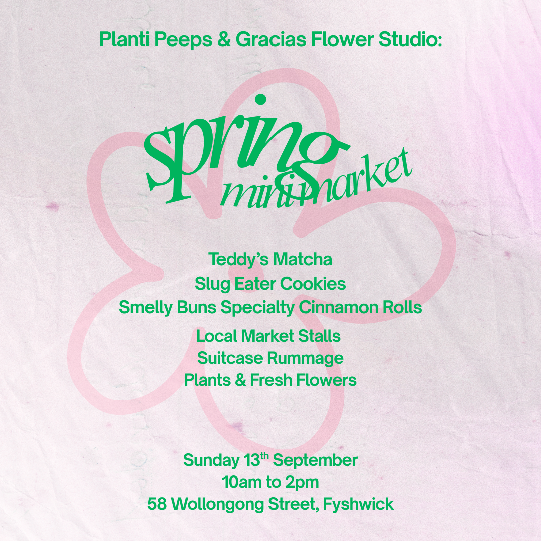 Spring Mini Market Sunday 13/9 - FREE TO ATTEND EVENT