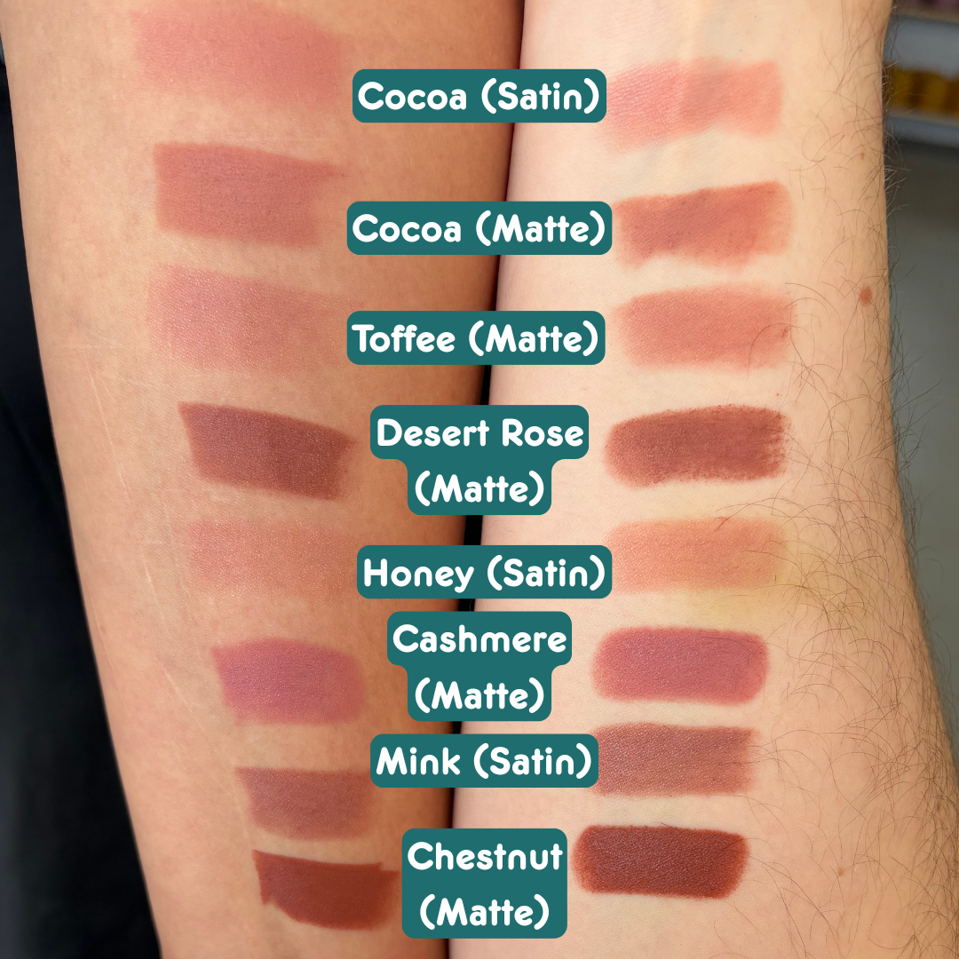 SUZY Lipstick - Latte Collection of Nudes & Naturals