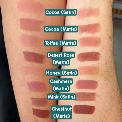 SUZY Lipstick - Latte Collection of Nudes & Naturals